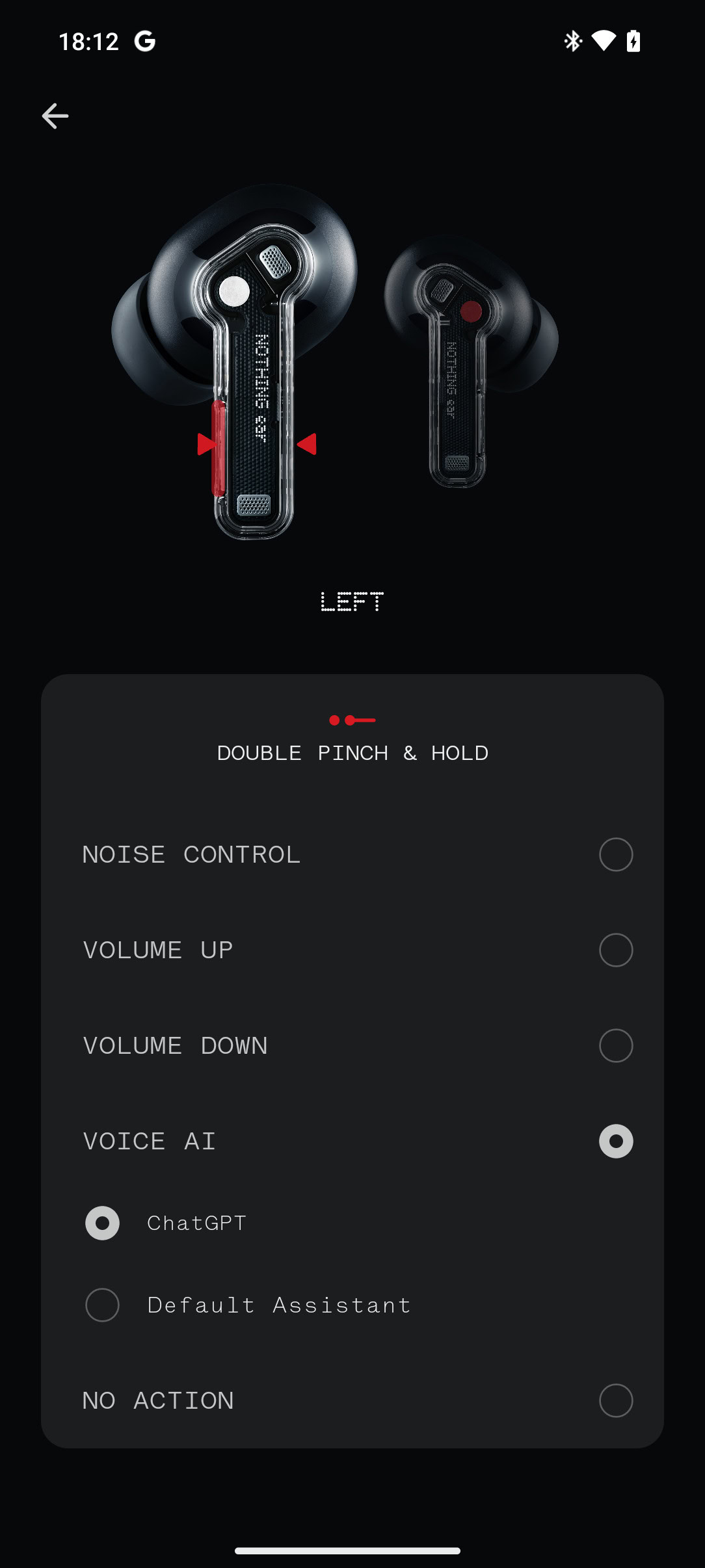 nothing ear chatgpt voice ai how to select ChatGPT as your Voice AI in the Nothing X app