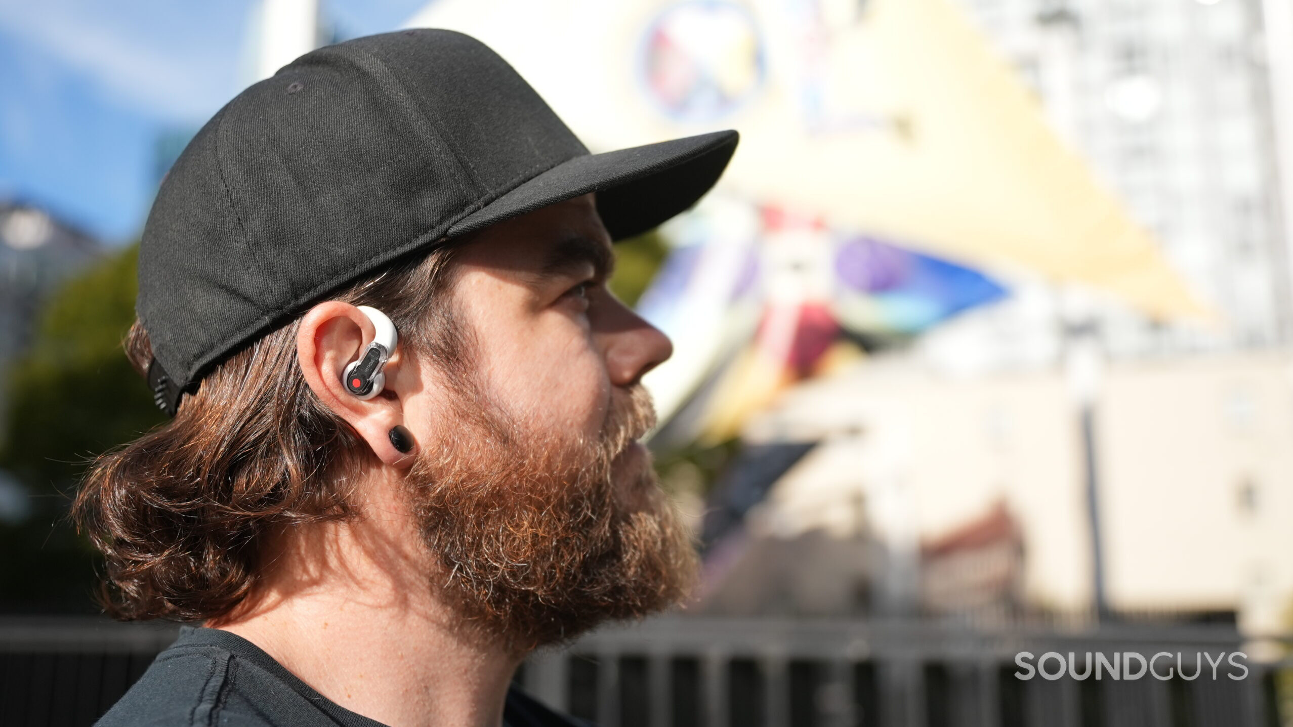 Nothing Ear (Open)_Dave a mean wearing open earbuds
